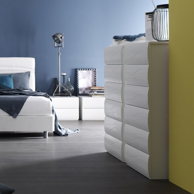 Settimanale Moderno 6 Cassetti City Maronese ACF - Design Italiano 1 City - Settimanale moderno 6 cassetti L 57 cm MARONESE ACF