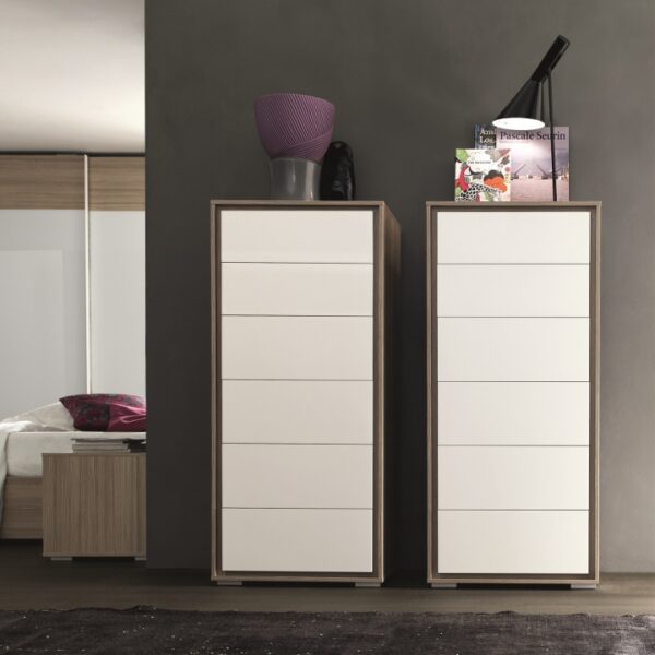 Grip - Settimanale moderno 6 cassetti L 53,3 cm MARONESE ACF