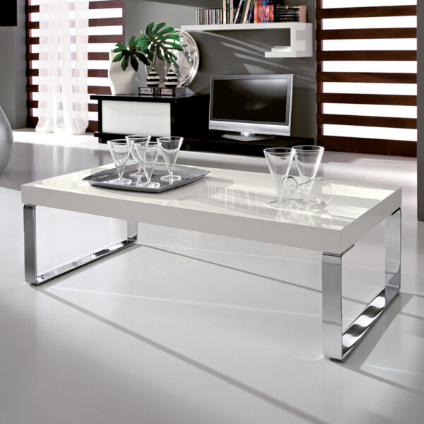 Anna - Tavolino moderno da salotto con gambe in metallo TA335