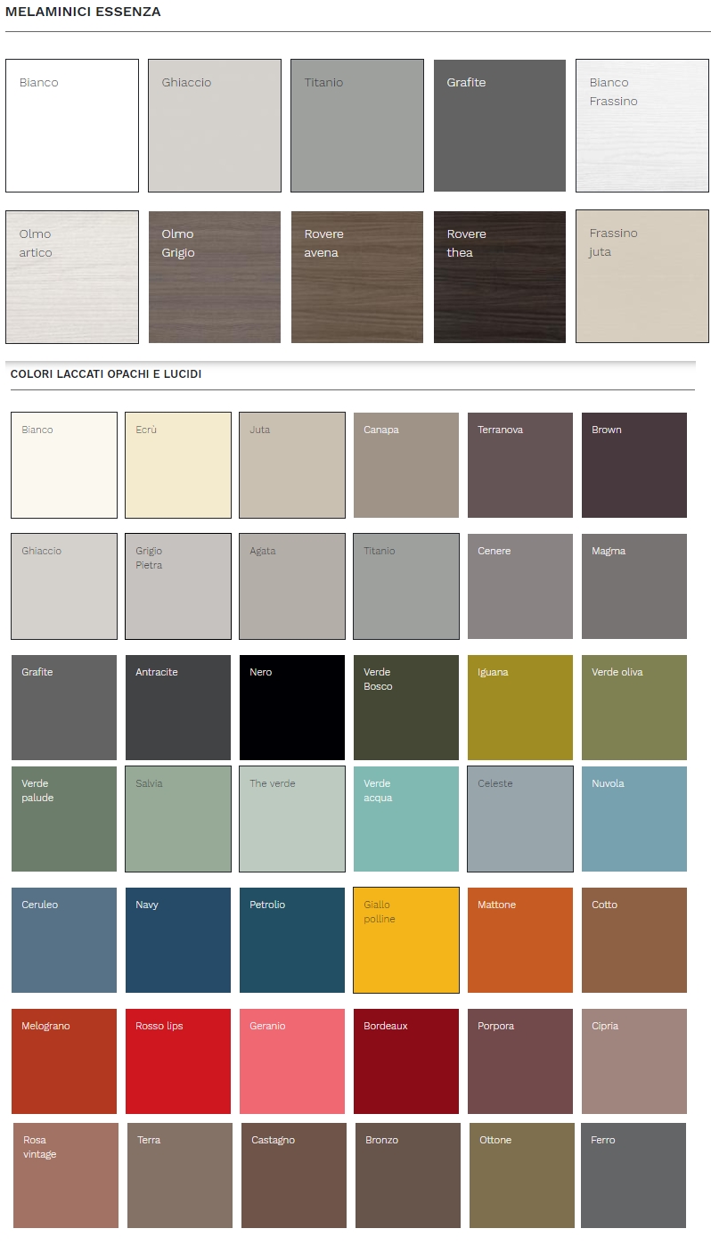 Comò Cassettone Moderno Way Maronese ACF - 3 Cassetti Design 2 Comò cassettone moderno - finiture disponibili Maronese ACF