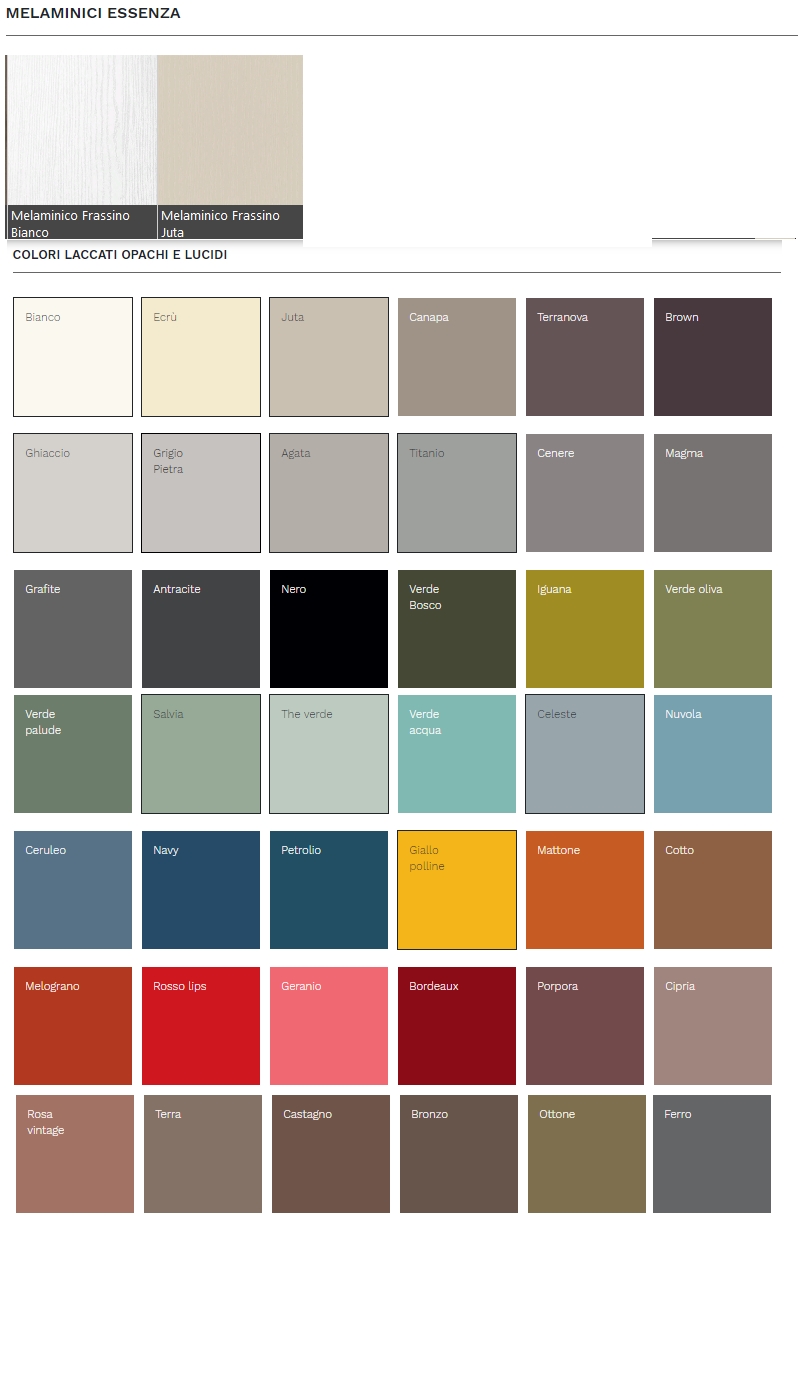 Settimanale Moderno 6 Cassetti City Maronese ACF - Design Italiano 2 Settimanale moderno 6 cassetti - finiture disponibili Maronese ACF