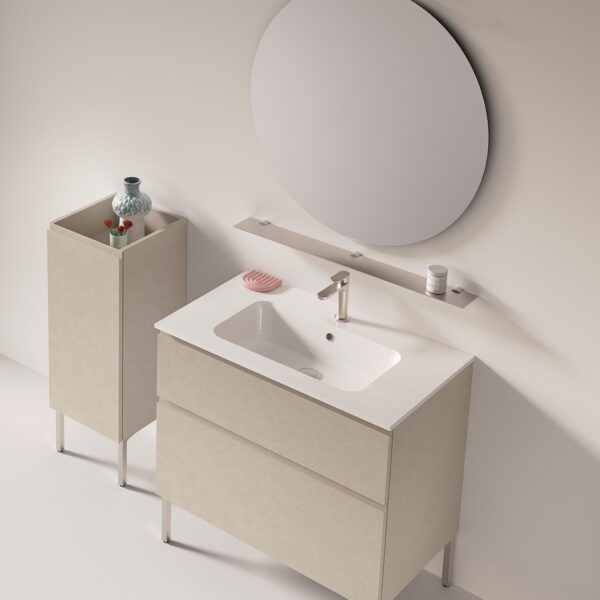 Mobile Bagno COMPAB MM07 Mini-mo Bone – vista frontale, design moderno compatto, arredo bagno