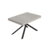 Tavolo allungabile 140/224x80cm Niket cashmere gambe antracite