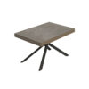 Tavolo allungabile 140/224x80cm Niket tortora gambe antracite