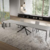 Tavolo allungabile 160/420x90 cm Niket cashmere gambe antracite - immagine 4