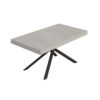 Tavolo allungabile 160/420x90 cm Niket cashmere gambe antracite