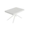 Tavolo allungabile 120/224x90 cm Niket bianco frassino gambe bianche