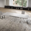 Tavolo allungabile 160/264x90 cm Niket bianco frassino gambe bianche - immagine 3
