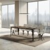 Tavolo allungabile 180/284x90 cm Paxon Evolution noce telaio e gambe antracite - immagine 3