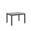 Tavolo allungabile 120/380x90 cm Everyday Evolution cemento telaio e gambe antracite