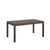 Tavolo allungabile 160/420x90 cm Everyday noce gambe antracite