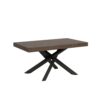 Tavolo allungabile 160/420x90 cm Volantis noce gambe antracite