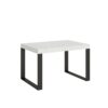 Tavolo allungabile 140/244x90 cm Tecno Premium bianco frassino gambe antracite