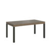 Tavolo allungabile 140/244x90 cm Everyday Premium tortora gambe antracite