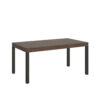 Tavolo allungabile 120/224x90 cm Everyday Premium noce gambe antracite