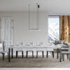 Tavolo allungabile 130/390x90 cm Everyday Premium bianco frassino gambe antracite - immagine 3