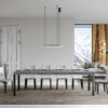 Tavolo allungabile 130/390x90 cm Everyday Premium cemento gambe antracite - immagine 3