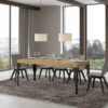Tavolo allungabile 130/390x90 cm Paxon Premium quercia natura gambe antracite - immagine 3