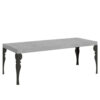 Tavolo allungabile 200/304x90 cm Paxon Premium cemento gambe antracite