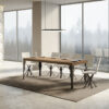 Tavolo allungabile 160/420x90 cm Paxon Premium quercia natura gambe antracite - immagine 3