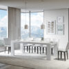 Tavolo allungabile 130/390x90 cm Roxell Premium bianco frassino - immagine 3