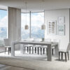 Tavolo allungabile 140/400x90 cm Roxell Premium cemento - immagine 3