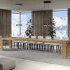 Tavolo allungabile 130/390x90 cm Roxell Premium quercia natura - immagine 4