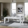 Tavolo allungabile 140/400x90 cm Spimbo Premium bianco frassino - immagine 3