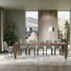 Tavolo allungabile 180/440x90 cm Spimbo Premium noce - immagine 3