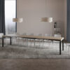 Tavolo allungabile 140/400x90 cm Everyday tortora gambe antracite - immagine 5