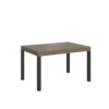 Tavolo allungabile 140/400x90 cm Everyday tortora gambe antracite