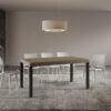 Tavolo allungabile 160/264x90 cm Everyday tortora gambe antracite - immagine 3
