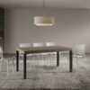 Tavolo allungabile 160/264x90 cm Everyday tortora gambe antracite - immagine 2