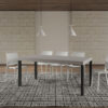 Tavolo allungabile 200/460x90 cm Everyday cashmere gambe antracite - immagine 3