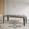 Tavolo allungabile 140/244x90 cm Flame tortora gambe antracite - immagine 4