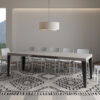 Tavolo allungabile 160/264x90 cm Flame cashmere gambe antracite - immagine 4