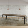 Tavolo allungabile 200/304x90 cm Flame Premium tortora gambe antracite - immagine 4
