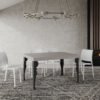 Tavolo allungabile 120/380x90 cm Paxon Premium cashmere gambe antracite - immagine 3