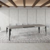 Tavolo allungabile 200/304x90 cm Paxon cashmere gambe antracite - immagine 4