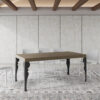 Tavolo allungabile 200/304x90 cm Paxon Premium tortora gambe antracite - immagine 2