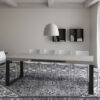 Tavolo allungabile 140/400x90 cm Tecno cashmere gambe antracite - immagine 4