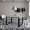 Tavolo allungabile 140/400x90 cm Tecno cashmere gambe antracite - immagine 3