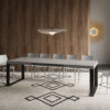 Tavolo allungabile 180/284x90 cm Tecno cashmere gambe antracite - immagine 4