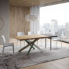 Tavolo allungabile 160/210x90 cm Versalux rovere scortecciato gambe multicolore 4/A - immagine 3