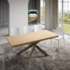 Tavolo allungabile 200/300x90 cm Versalux rovere scortecciato gambe multicolore 4/C - immagine 2