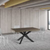 Tavolo allungabile 160/264x90 cm Volantis Premium tortora gambe antracite - immagine 2