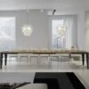 Tavolo allungabile 120/380x90 cm Flame Evolution quercia natura telaio e gambe antracite - immagine 4