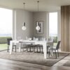 Tavolo allungabile 140/400x90 cm Naxy bianco frassino - immagine 3