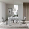 Tavolo allungabile 140/400x90 cm Naxy bianco frassino - immagine 2