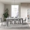 Tavolo allungabile 160/264x90 cm Naxy cemento - immagine 2